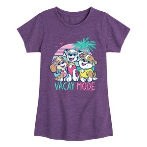 Girls' - Paw Patrol - Vacay Mode Fitted Short Sleeve Graphic T-Shirt - 1 of 4