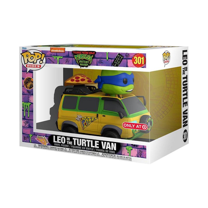 Funko POP! Rides: Teenage Mutant Ninja Turtles Mutant Mayhem - Leo in the Turtle Van (Target Exclusive), 1 of 8