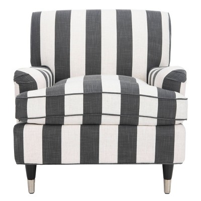 Chloe Club Chair Black/White - Safavieh