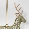 Christmas Wire Wrapped Reindeer Ornament Champagne - Wondershop™ - 3 of 3
