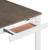 CAVINAS Dining Table Set for 6 Wood Extendable Table with 12" Leaf 2 Drawers 6 Chairs for Kitchen - 2 of 4