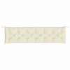 vidaXL Garden Bench Cushion Cream White Oxford Fabric (100% Polyester) - 4 of 4