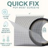 HOME INTUITION 4 In. x 15 Feet Gray  Fiberglass Window Screen Repair Tape Patch for Ripped Screen Doors and Windows - 3 of 4