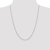 Black Bow Jewelry 1.4mm 14k White Gold Polished Round Cable Chain Necklace - 2 of 4