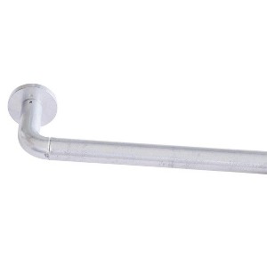 HLC.ME Wrap Around Darkening Adjustable Curtain Rod and Bracket Set for Heavier Drapes - Sturdy Pipe 1 in Diameter - 1 of 4