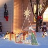 LuxenHome Lighted Nativity and Christmas Tree Outdoor Holiday Decoration Multicolored - 4 of 4