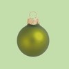 Northlight Petite Matte Finish Glass Christmas Ball Ornaments - 1.25" (30mm) - Kiwi - 40ct - 3 of 4