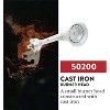 GasOne Propane High Pressure Cast-Iron Round Burner Head with Brass Fitting Orifice - 2 of 4