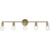 Livex Lighting Lansdale 5 - Light Vanity in  Antique Brass - 3 of 4