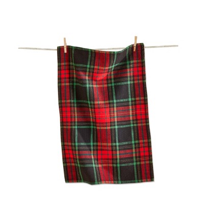 tag Christmas Plaid Dishtowel