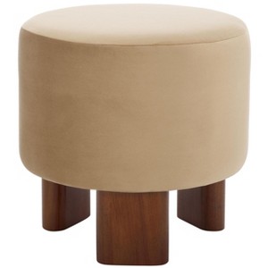 Mista Ottoman With Wood Legs - OTT1310 - Safavieh - 1 of 4