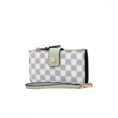 MKF Collection Solene Circular Print Women’s Wristlet Wallet by Mia K