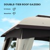 10' x 20' Patio Gazebo, Outdoor Gazebo Canopy Shelter with Netting, Vented Roof for Garden - 4 of 4