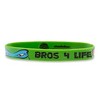 Bioworld Teenage Mutant Ninja Turtles "Bros 4 Life" Green Rubber Bracelet 2-Pack - 4 of 4