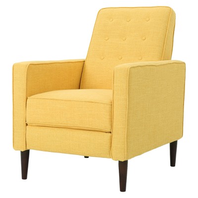 Mervynn Mid-Century Recliner - Muted Yellow - Christopher Knight Home