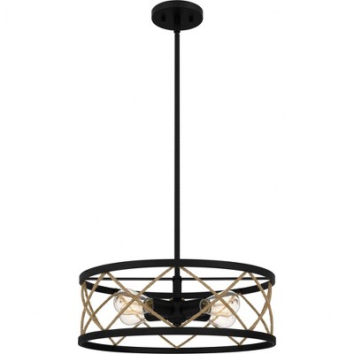 Quoizel Lighting Cedar Park 4 - Light Pendant in  Matte Black