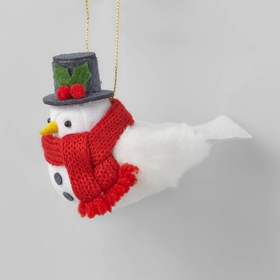 Bird Christmas Tree Ornament Top Hat & Scarf - Wondershop™