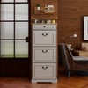 KTMBDW Shoe Storage Cabinet with 1 Drawer, 3 Flip Drawers, Freestanding Shoe Cabinet Organizer with Adjustable Shelf, Shoe Cabinet for Entryway, White - 4 of 4