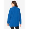 Woman Within Plus Size French Terry Quarter-Zip Sweatshirt - 3 of 4
