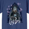 Corpse Bride Emily Roses And Altar Crew Neck Short Sleeve Navy Women's T-shirt - 2 of 3