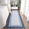 Washable Modern Bordered Rug Non Slip Low Pile Rug Soft Throw Floor Cover Abstract Foldable Indoor Carpet for Living Room Bedroom Playroom Nursery - 4 of 4