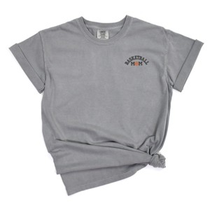 Simply Sage Market Embroidered Basketball Mom Garment Dyed Tee - 1 of 4