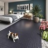 Gulches ZZ Style 12" Patio Deck Tiles, DIY Module Interlocking Decking Tiles Floor Tile Outdoor and Indoor,44pcs Dark Gray - 4 of 4