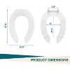 19" Elongated Toilet Seat Soft Close,Contoured Seat Toilet Lid Cover,Quiet-Close Lid toddler potty seat,Easy-Clean Surface - 2 of 4