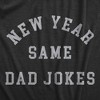 Mens New Year Same Dad Jokes T Shirt Funny New Years Eve Party Dad Humor Tee For Guys - Crazy Dog Men's T Shirt - 2 of 4