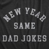 Mens New Year Same Dad Jokes T Shirt Funny New Years Eve Party Dad Humor Tee For Guys - Crazy Dog Men's T Shirt - image 2 of 4