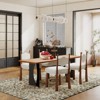 5x7ft Vintage Floral Washable Area Rug, Non-Slip Low Pile Polyester Carpet for Living Room & Bedroom - 2 of 4