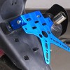 Blue Aluminum Alloy Motorcycle License Plate Holder, Adjustable Angle, DIY License Plate Holder Modified Parts - 3 of 4