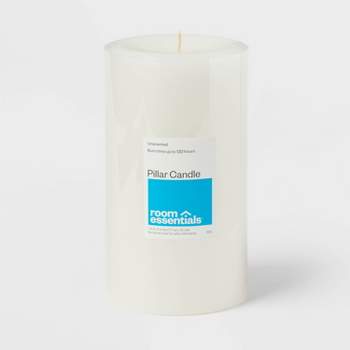 4" x 7" Unscented Candle White - Room Essentials™