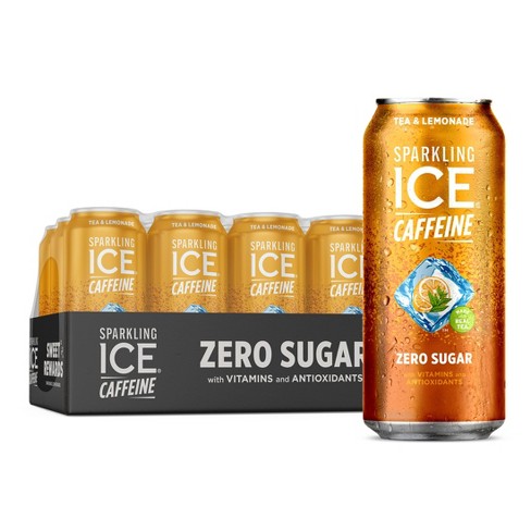 Sparkling Ice Caffeine Tea Lemonade Sparkling Water - 16 Fl Oz Can (Pack of 12) - image 1 of 4