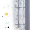 HLC.ME Abbey Faux Linen Textured Semi Sheer Privacy Light Filtering Window Grommet Thick Curtain Panels, Set of 2 - 3 of 4