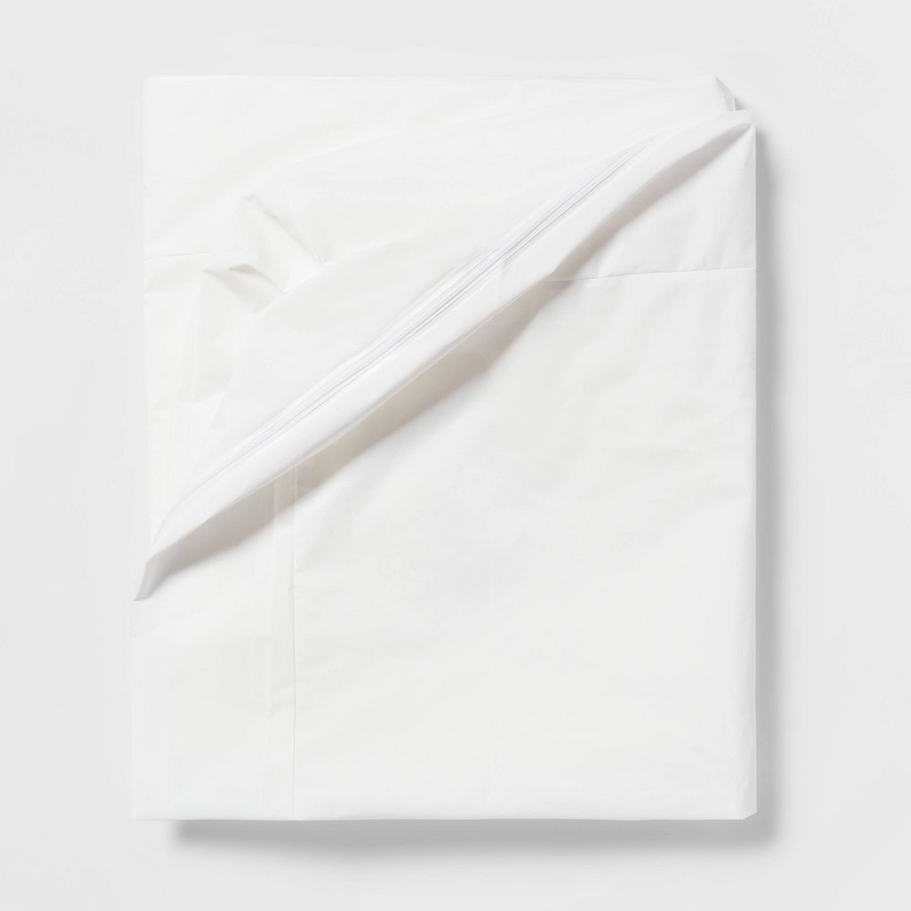 Twin/Twin XL Waterproof Zippered Mattress Protector - Room Essentials™: Hypoallergenic, Bed Bug Proof, Polyethylene