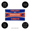 Evergreen Come Back with Tickets Boise State University 28" x 16" Woven PVC Indoor Outdoor Doormat - 3 of 4