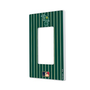 MLB Cooperstown West Teams Pinstripe Hidden-Screw Light Switch Plate for Single Rocker - 1 of 4