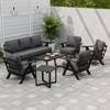 EAGLE PEAK Urban Slate 7 Piece Modern Outdoor Patio Furniture Set, Couch, Patio Chairs, Coffee Table, and Side Table - 2 of 4