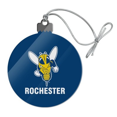 University of Rochester Primary Logo Acrylic Christmas Tree Holiday Ornament