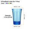 Unique Bargains Polystyrene Ombre Round Spirits Liquors Drinkware Shot Glasses 1.2oz 6 Pcs - 2 of 4