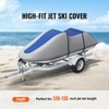 VEVOR Jet Ski Cover, 126"-135" Trailerable Waterproof PWC Cover, Heavy-duty 600D Marine Grade PU Oxford Fabric, UV Resistant Seadoo Cover - 3 of 4