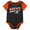 NHL Anaheim Ducks Infant Boys' 3pk Bodysuit - 4 of 4