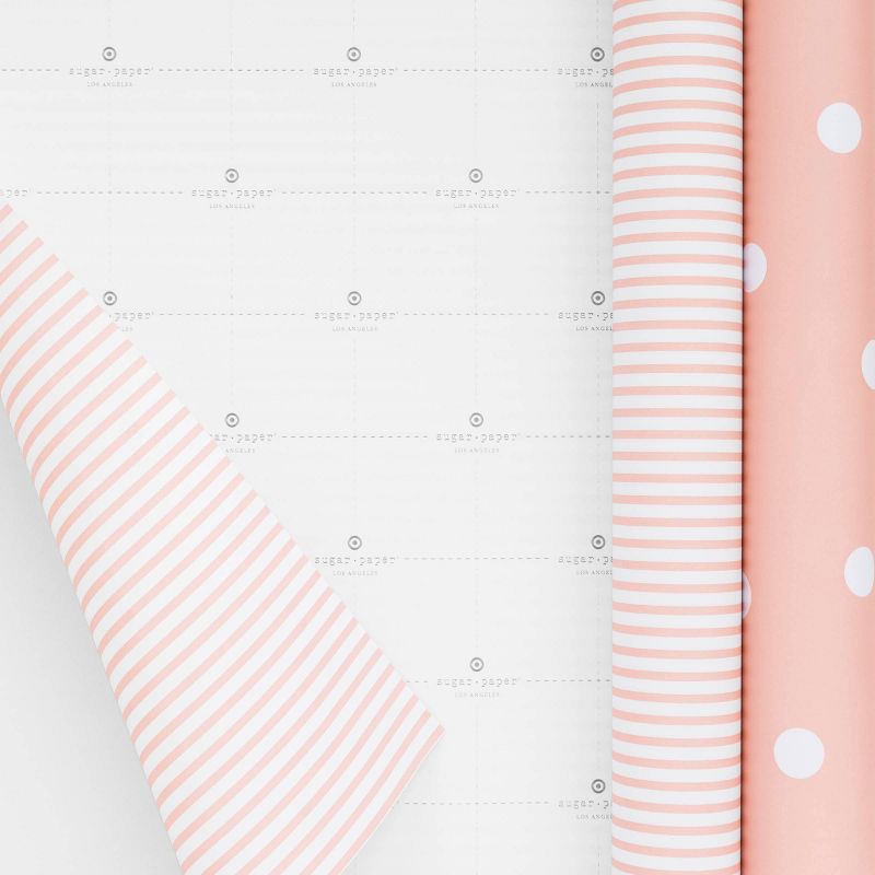 2 Rose Pattern Gift Wrap Set Pink/White - Sugar Paper&#8482; + Target, 2 of 10