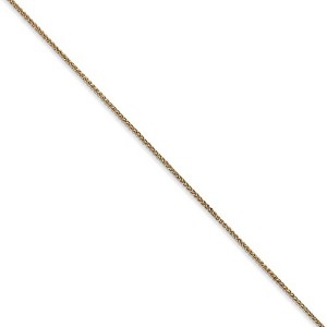 Black Bow Jewelry 0.8mm 14k Yellow Gold Spiga Pendant Chain Necklace - 1 of 4