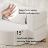 NicBex Modern Floor Convertible Sofa Bed Loveseat Couch with Pillows,Upholstered Futon Sofa for Living Room,Bedroom - 4 of 4