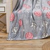 Plazatex All Star Soft & Cozy Glow in the Dark Throw Blanket Ideal for Bedroom & Living Room Decor 50"x60" Grey - 3 of 4