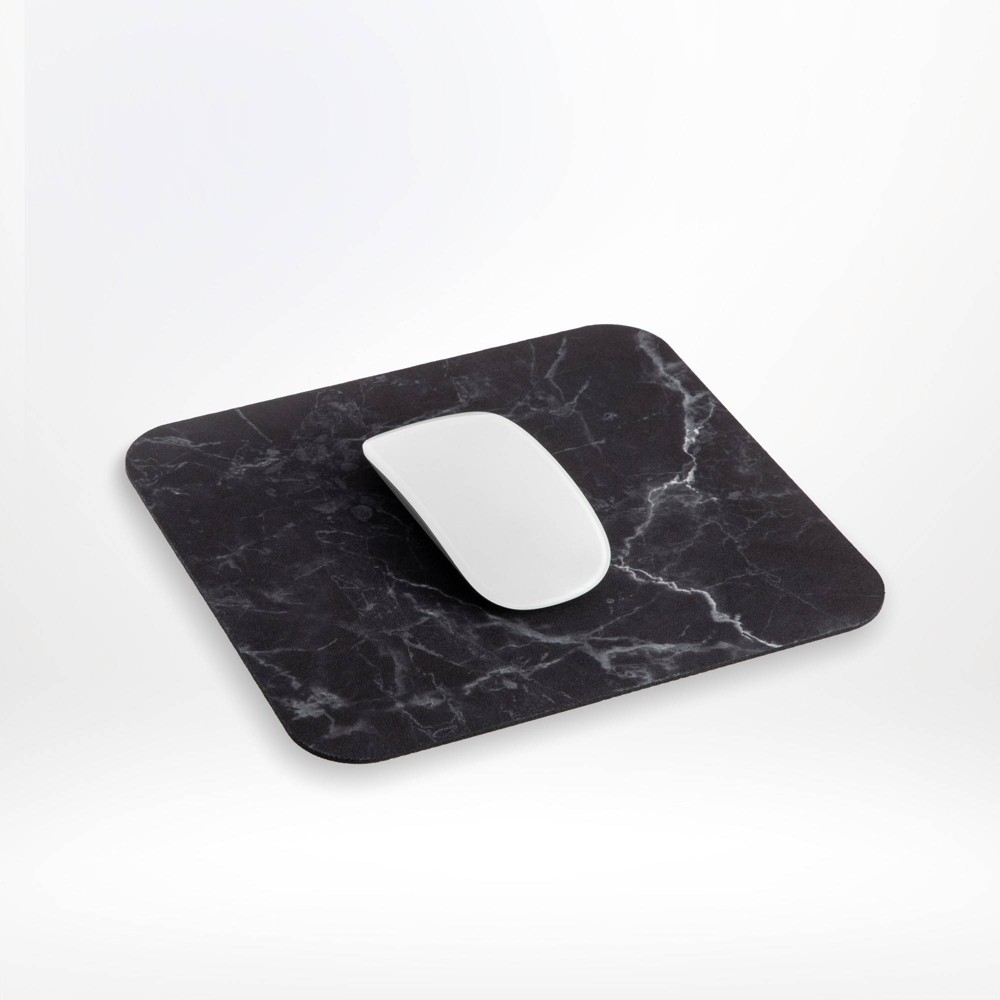 Photos - Mouse Pad HandStands Deluxe Mouse Mat - Black Marble