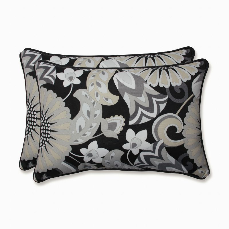 Outdoor/Indoor Over-Sized Rectangular Throw Pillow Set of 2 - Pillow Perfect, 1 of 4