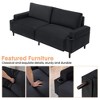 80.7" Loveseat Sofa, Easy to Install, Sleeper Recliner Furniture,Fabric Modern Sleeper Sofa Couch for Living Room, Sofa Cama, Wood Frame - 3 of 4